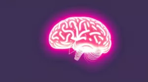Ilustracja przedstawiająca oświetlony mózg jako metaforę dla nowych możliwości leczenia dzięki hipnoterapii