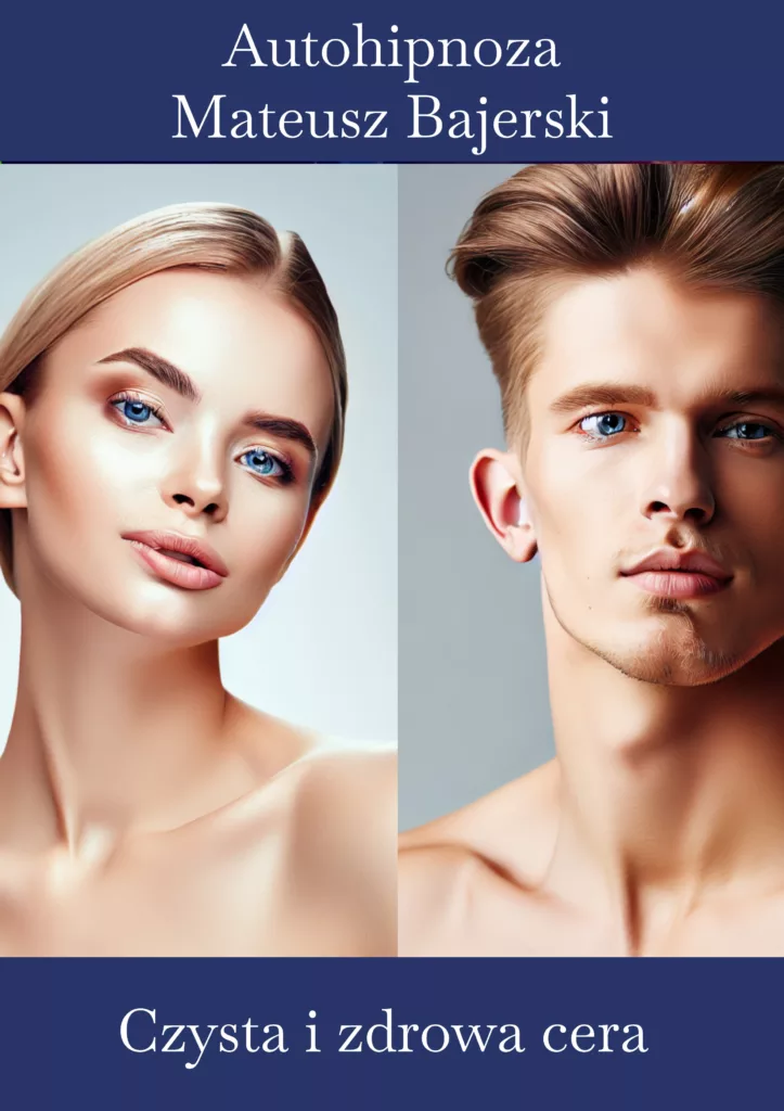 Obraz przedstawia mężczyznę i kobietę z piękną cerą i pełnych energii.