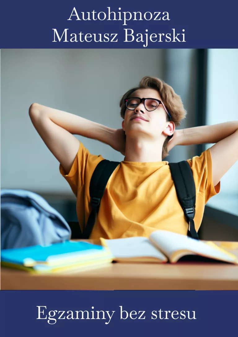 Zdjęcie zadowolonego studenta spokojnie oczekującego na egzamin - Autohipnoza egzamin bez stresu — przygotuj się do egzaminu z autohipnozą