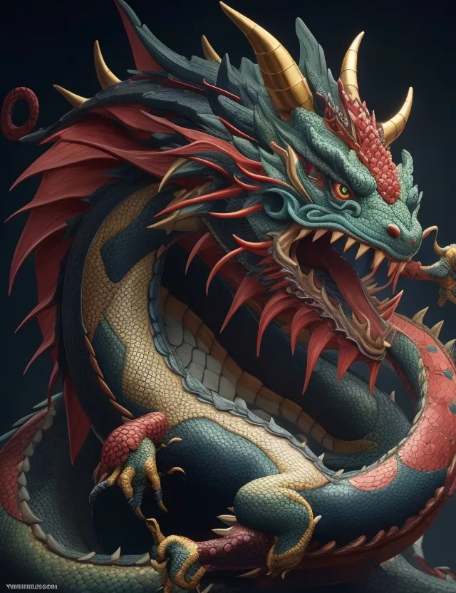 Majestatyczny Smok w chińskim zodiaku