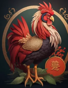 Odpowiedzialny Kogut w chińskim zodiaku