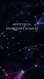 To jest okładka dla medytacji kwantowy kompas: znajdź swoją linię.