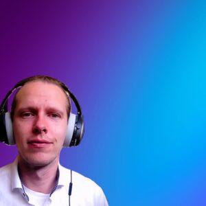 Okładka z portretem Mateusza Bajerskiego dla🎧 Kolekcjonerskie Krajobrazy Dźwiękowe