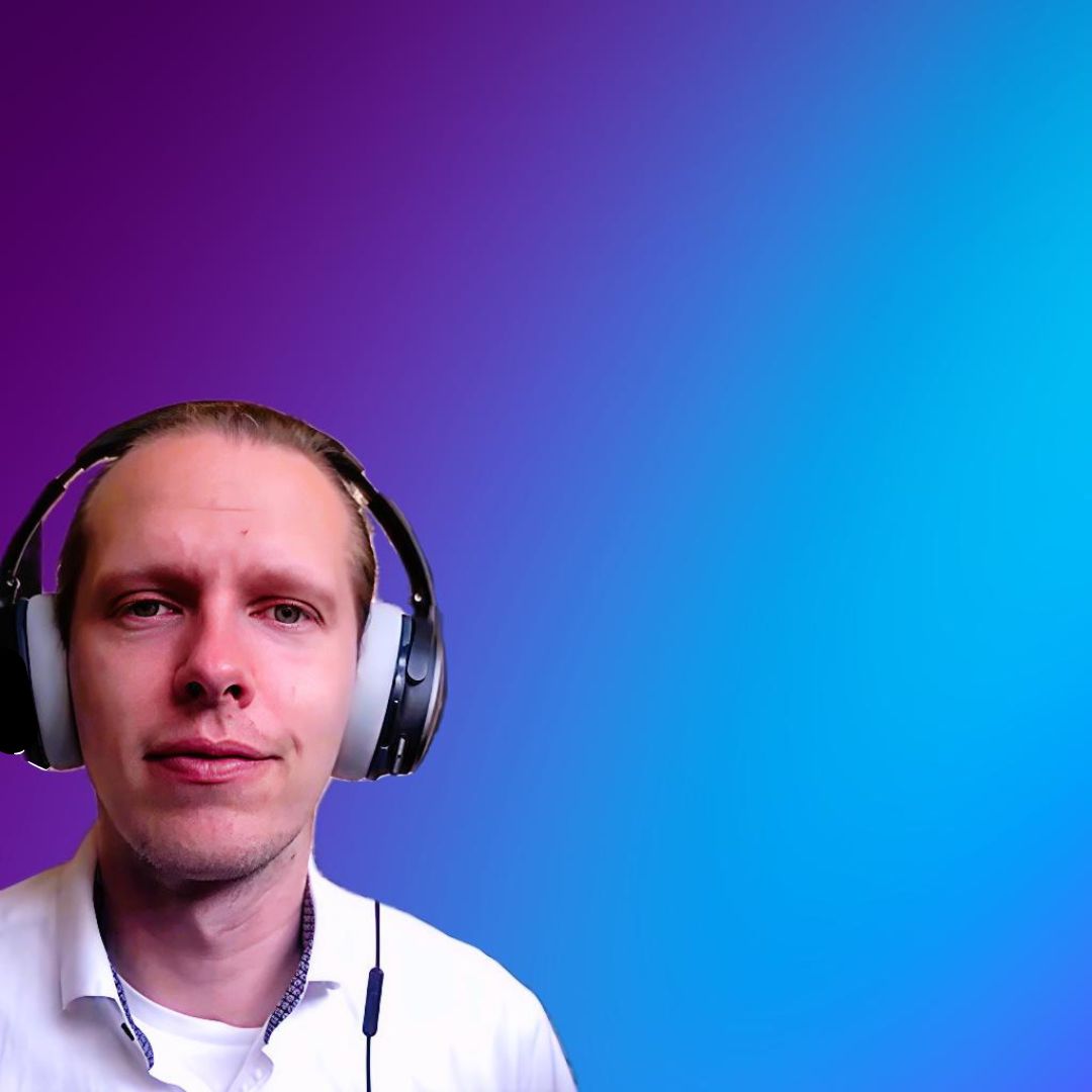 Okładka z portretem Mateusza Bajerskiego dla🎧 Kolekcjonerskie Krajobrazy Dźwiękowe